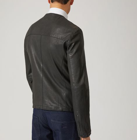 P18E004BW Latest fashion hot sale custom leather biker jacket for man all seasons