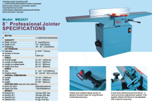 8" PROFESSIONAL JOINTER