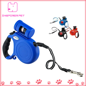 Retractable Dog Leash with Bag Holder