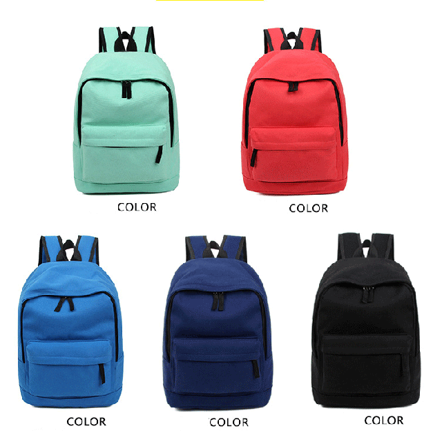 Canvas Backpack - leisure travel bag 