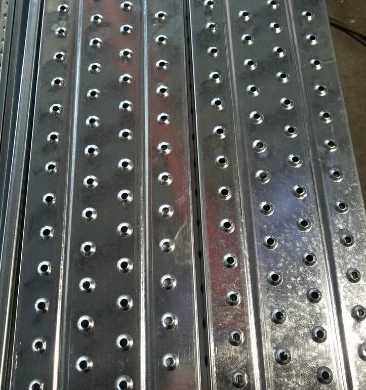 strong galvanized scaffolding plate steel plank with 4 hooks