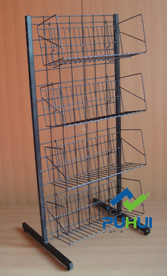 Metal Wire Floor Retail Display Stand (pH12-385)