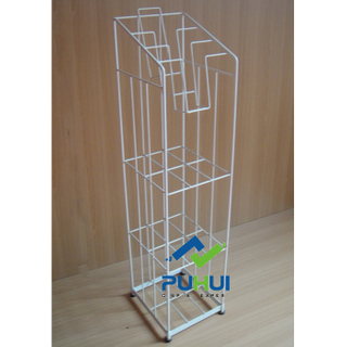 Floor Standing Metal Wire Newspaper Stand (PHC308)