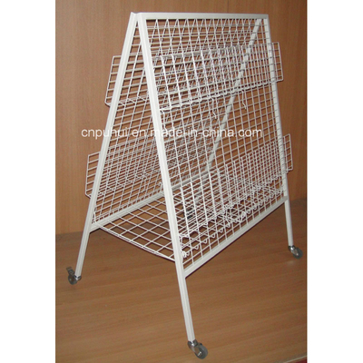 Double Sides Floor Standing Newspaper Rack (PHY3002) - Buy Newspaper ...