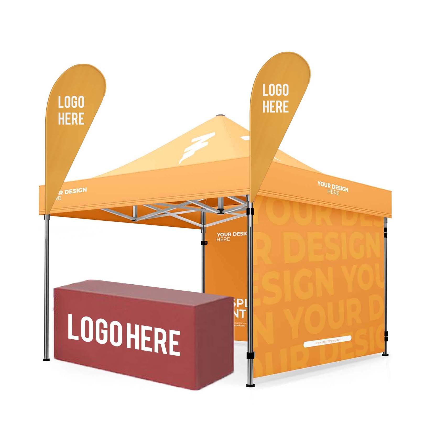 Economic Durable Folding Exhibition Promotion Canopy Tent With Full Color Printing