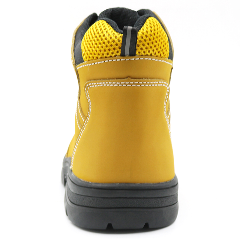 High-cut oil acid resistant anti puncture safety boots steel toe