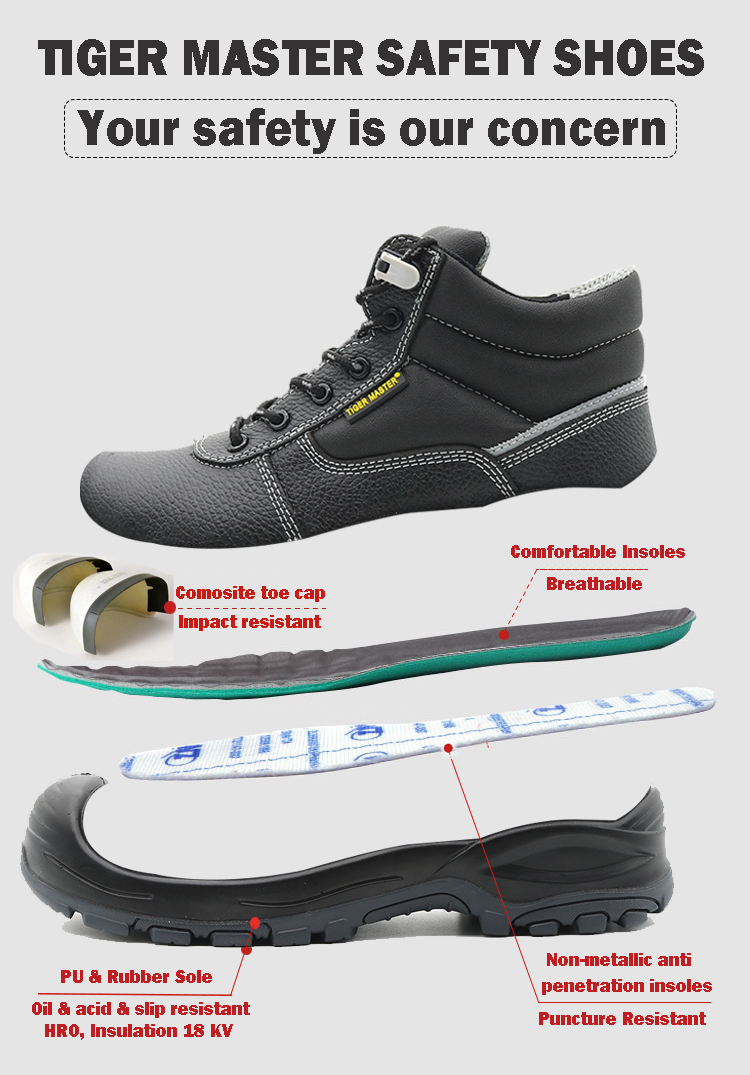 Oil Acid Resistant Anti Slip Insulative 18KV Electrical Safety Shoes ...