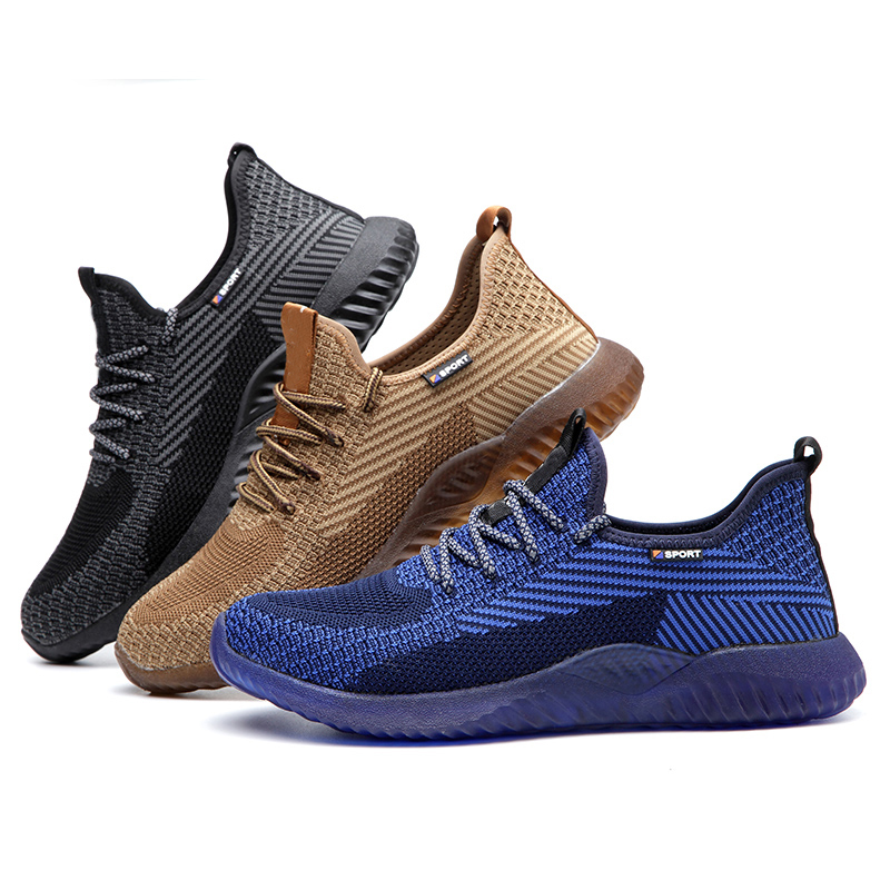 Anti Slip Puncture Proof Breathable Sneakers Steel Toe