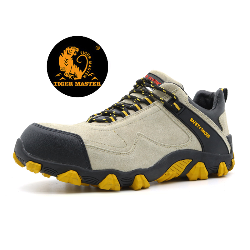 Soft Rubber Sole Steel Toe Outdoor Hiking Safety Shoes for Chile