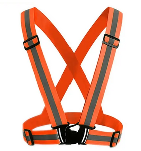 High Visibility Adjustable Safety Vest Elastic Band For Adults