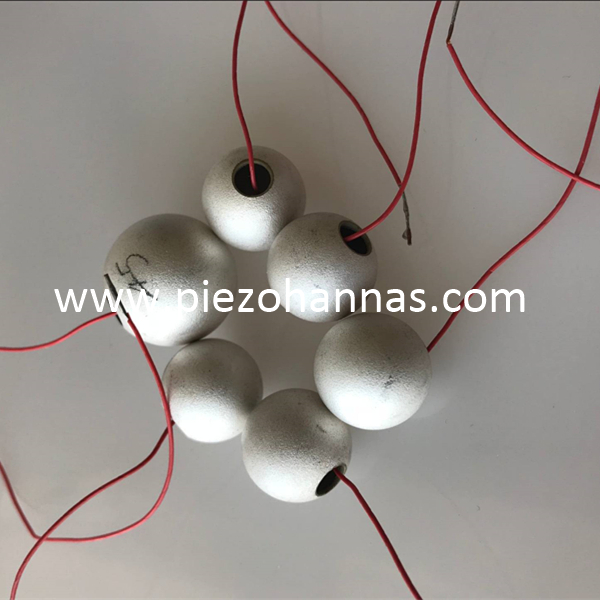 Esferas huecas piezoeléctricas de material PZT para transductores omnidireccionales