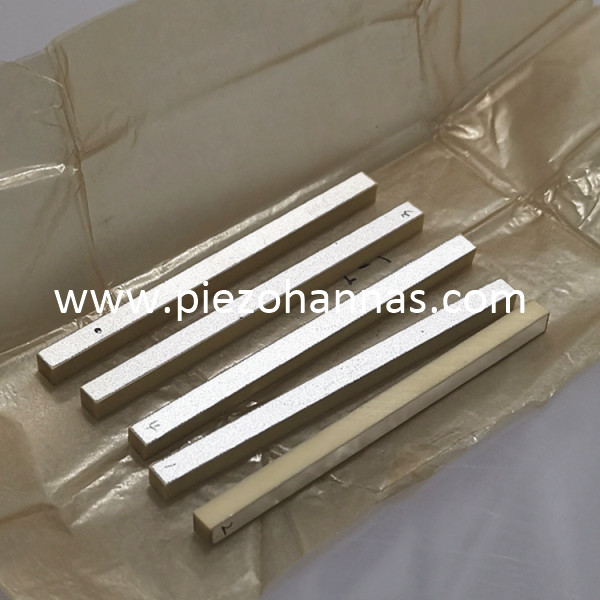 Cristales piezoeléctricos piezoeléctricos de barra cerámica piezoeléctrica PZT5A para acelerómetros