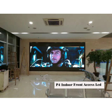 P4墙安装便宜的成本前面维护LED显示屏与简单风格的铁柜