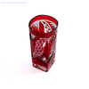 high quality and hand engraved square juice glass cup