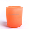 395ml Popular Pink Sprayed Colored Glass Candle Holder for Gift
