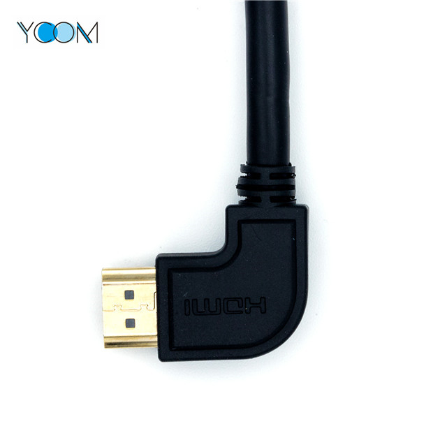 HDMI Male to HDMI Male Angled 90 degree Cable