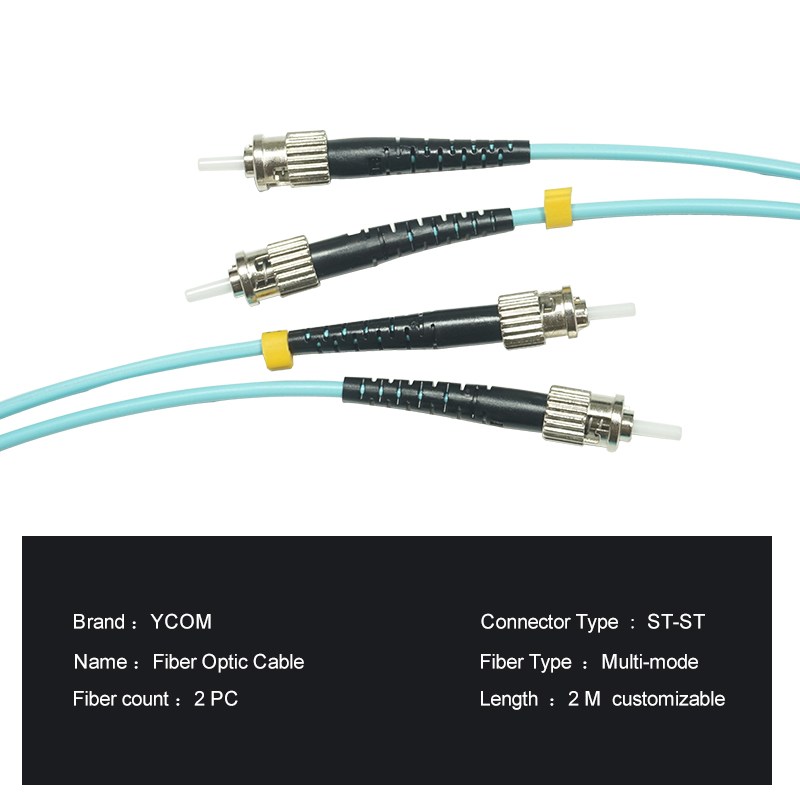 Cable de conexión de fibra óptica multimodo OM3 de St-St