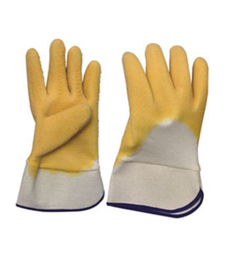 3213 heavy duty latex gloves with jersey liner and pasted cuff