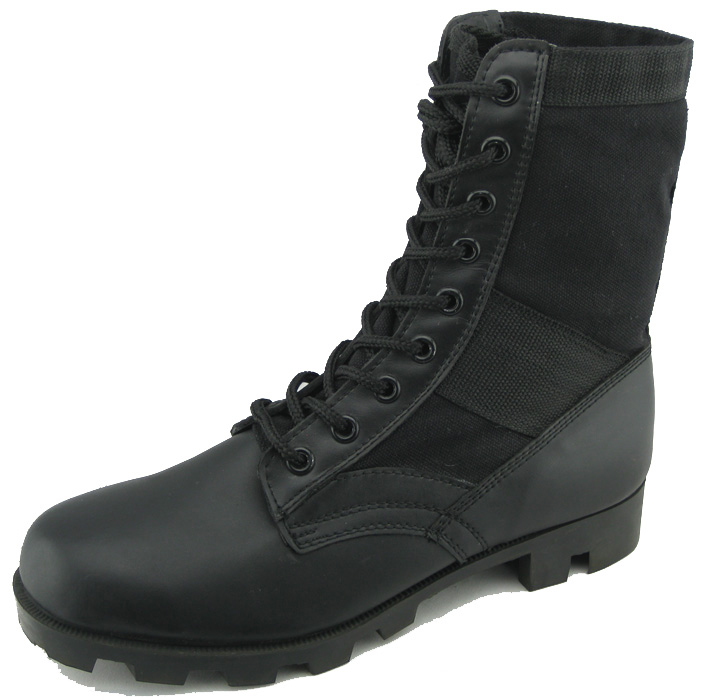97069 vulcanized leather army boots