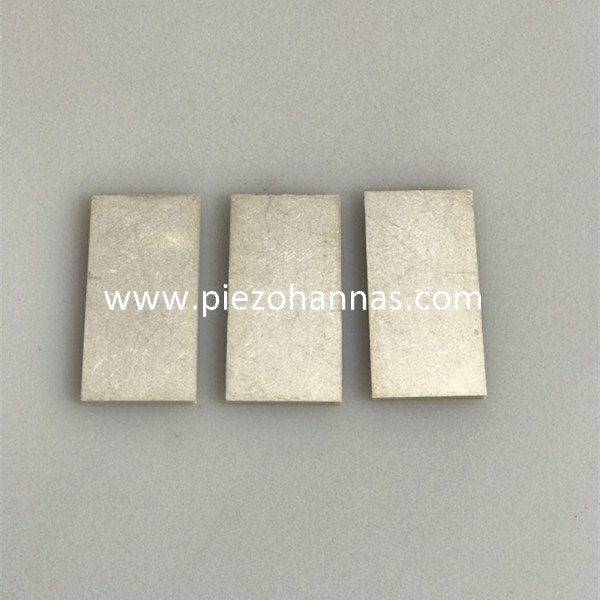 Ficha técnica piezoeléctrica material del transductor de las placas de PZT para el filtro de onda
