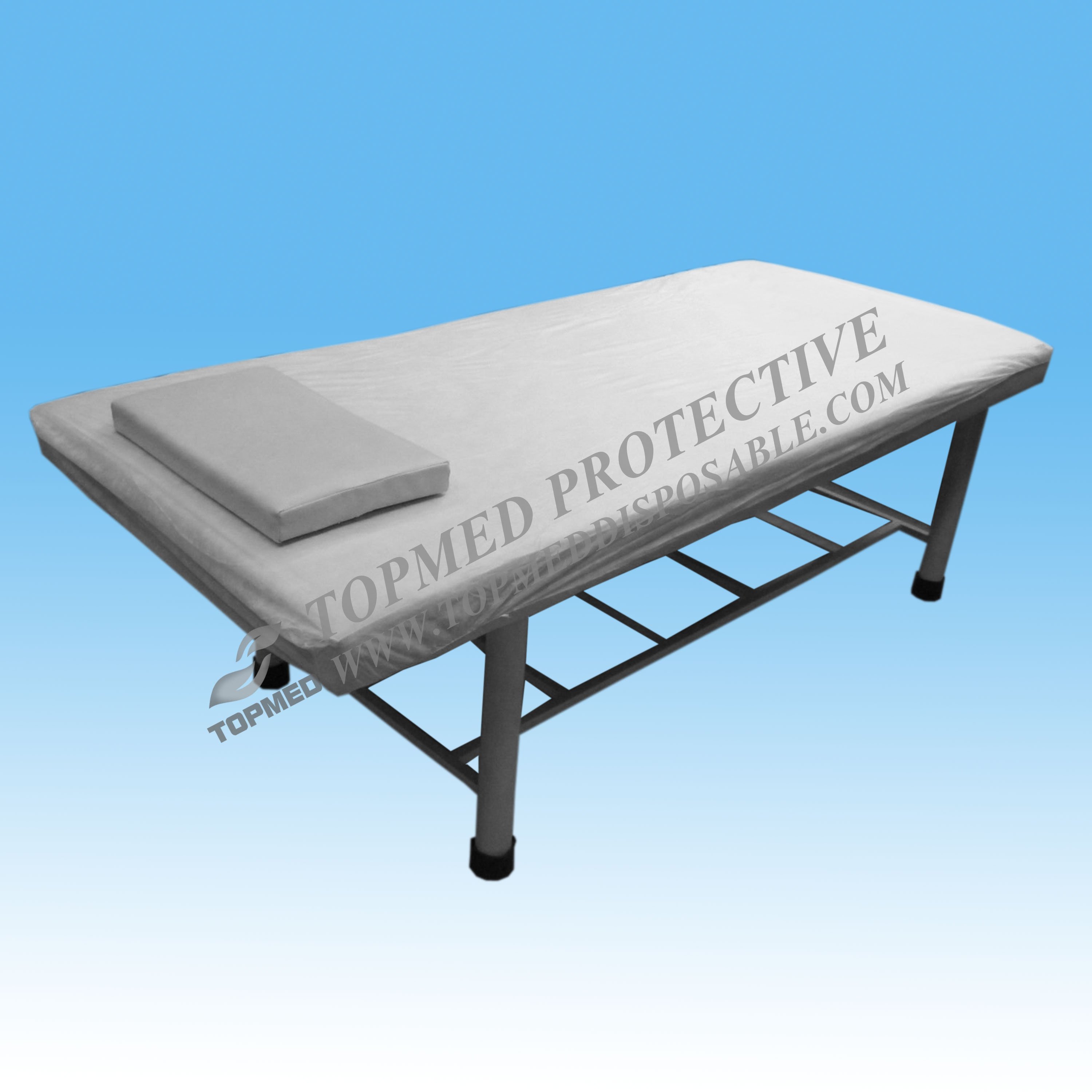 Nonwoven PP/PP+PE/SMS disposable fitted medical hospital bed cover with