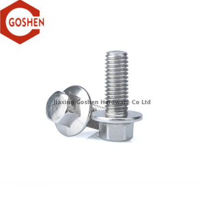 ISO 4162 M12 X 1.25 Perno de brida de acero inoxidable nacional Métrico