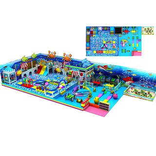 Ocean Theme Entertainment Kids Soft Indoor Playground Ball Pit