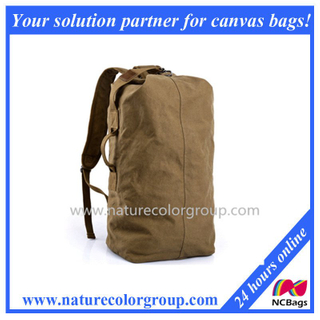 100% Cotton Canvas Backpack for Traveling, Camping