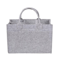 Felt Tote Bag Diaper carry bag with Removable Compartments