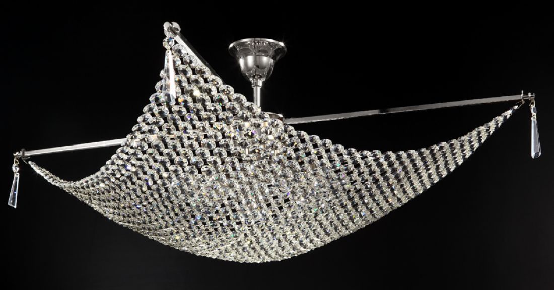 Decorative Crystal Chain Net Ceiling Chandelier Cl 5280 8cr Wt Decorative Crystal Chain Net Ceiling Chandelier Cl 5280 8cr Wt