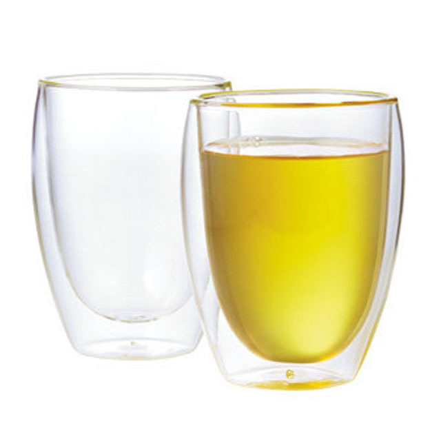 12oz Double Wall Glass Cup