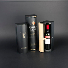 Wine Box Manufacturer Brown PU leather novelty wine bottle holder