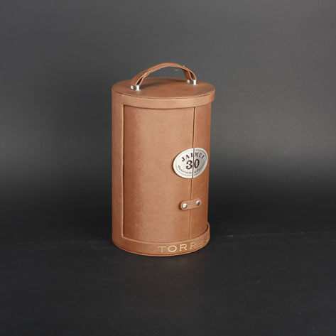 Wine Box Manufacturer PU leather luxury christmas wine gift tube box