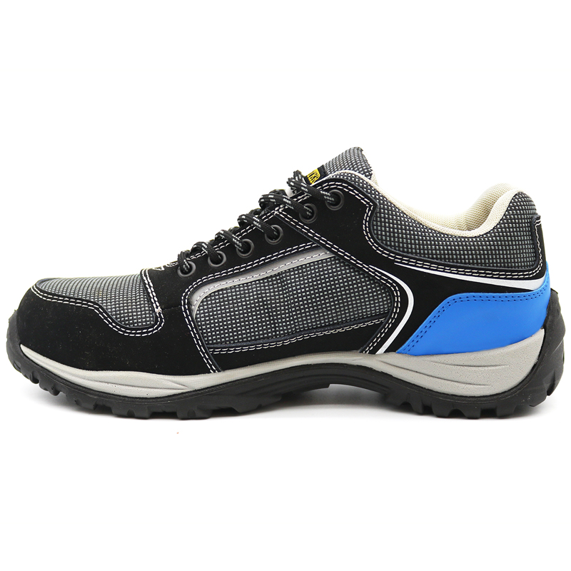 CE Anti Slip Fiberglass Toe Airport Safety Work Shoes Sport