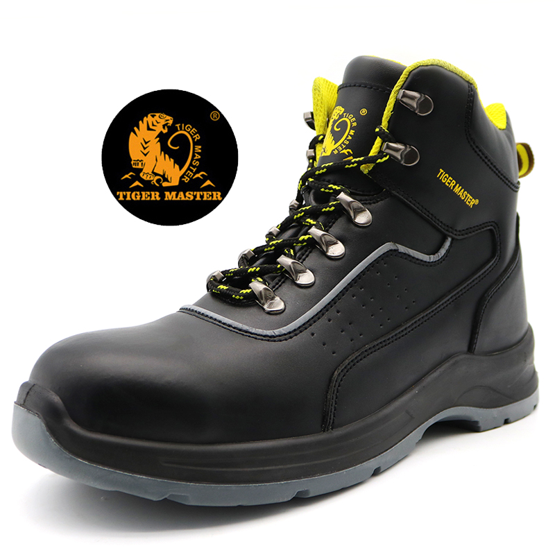 Tiger Master Brand Prevent Puncture Safety Boots Steel Toe Cap