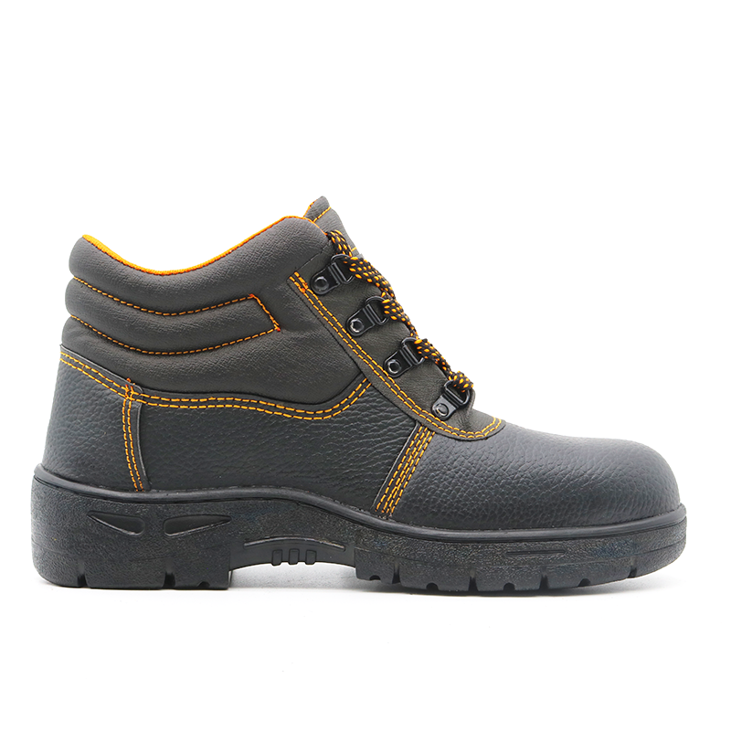 PU Upper Rubber Sole Iron Toe Puncture Proof Cheap Work Safety Shoes for Men