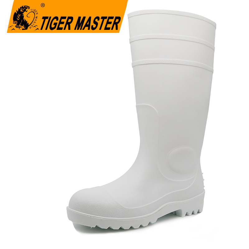 Non-slip Waterproof Steel Toe Pvc Safety Rain Boots CE Verified