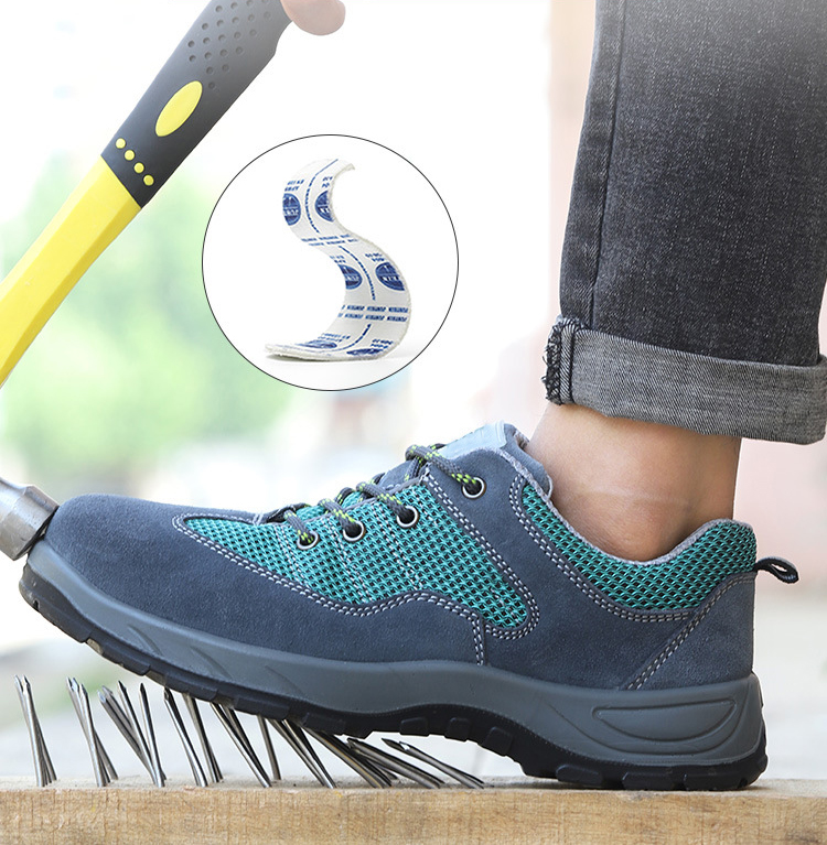 Anti Slip Warehouse Leather Safety Shoes Steel Toe