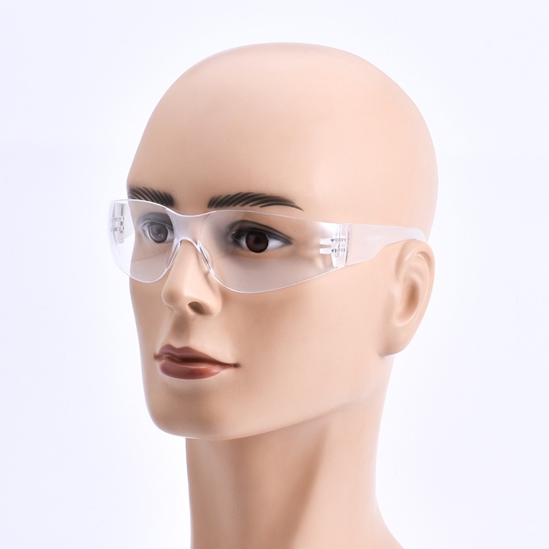 CE EN 166F And ANSI Z87.1 Clear PC Lens Lab Anti Scratch Safety Goggles