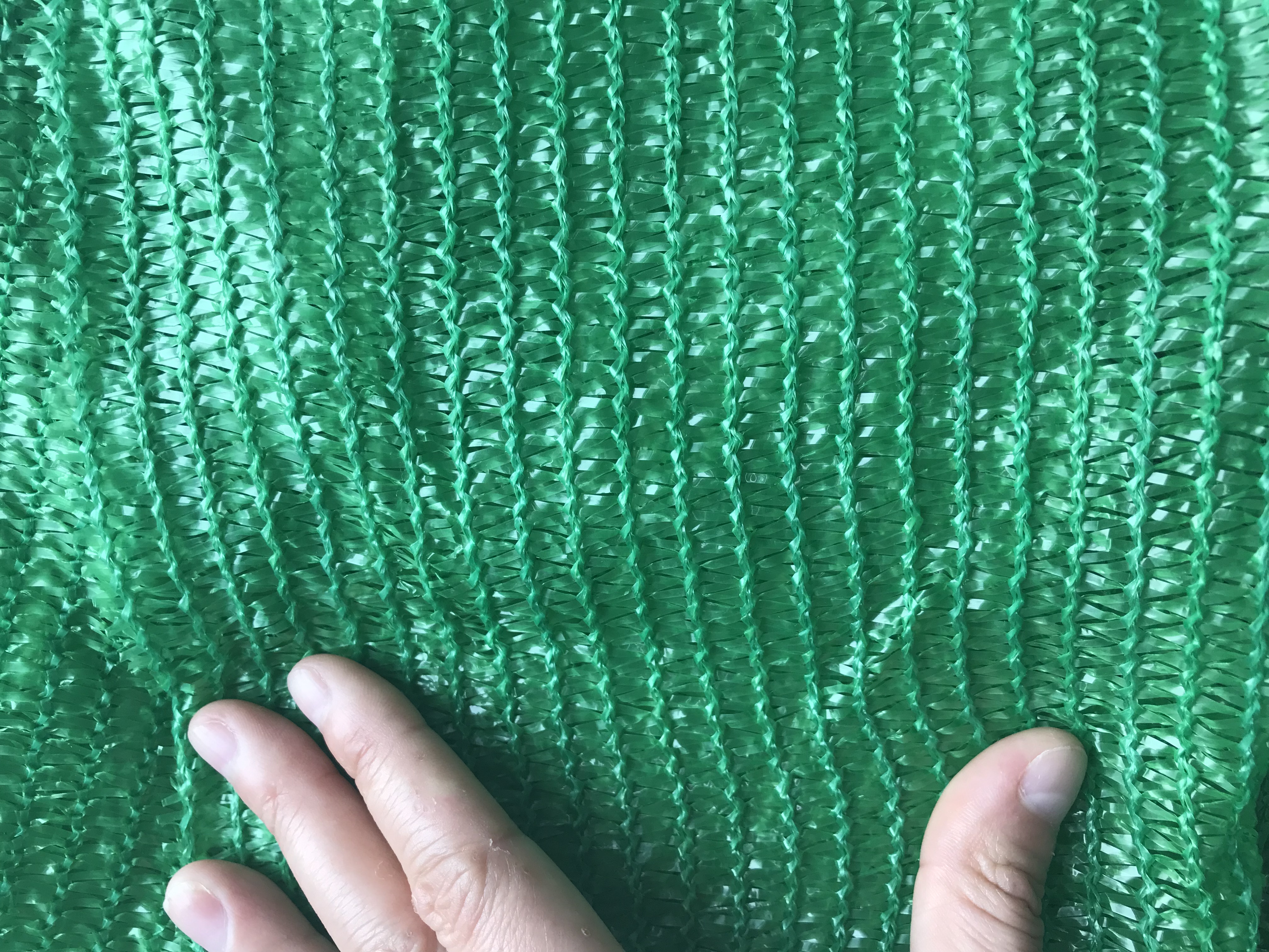HDPE Three Needles Green Tape Shade Net para Invernadero