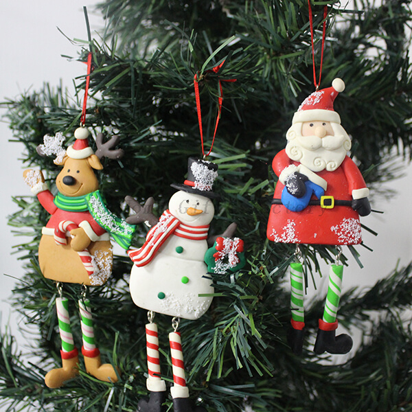 Personalized Polymer Clay Ornaments For Christmas Tree Decoration Personalized Polymer Clay Ornaments For Christmas Tree Decoration