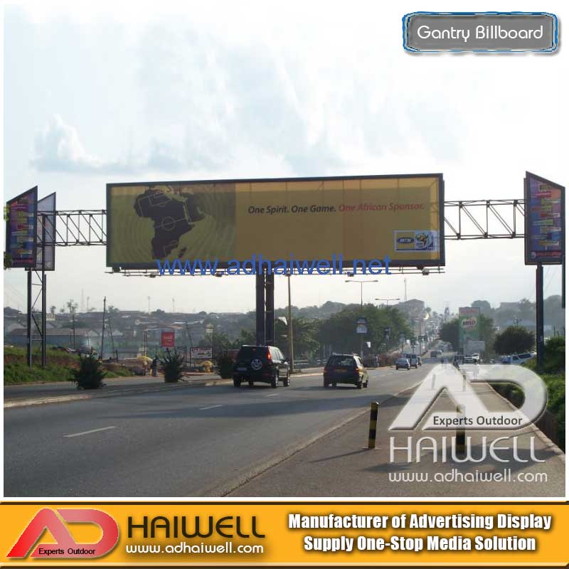 Carretera Gantry publicidad al aire libre exhibición Bilboard estructura