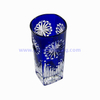  customized fireworks pattern and red color glass water cup 