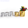  luxury home and garden electroplated glass candle jar wedding candle holder 