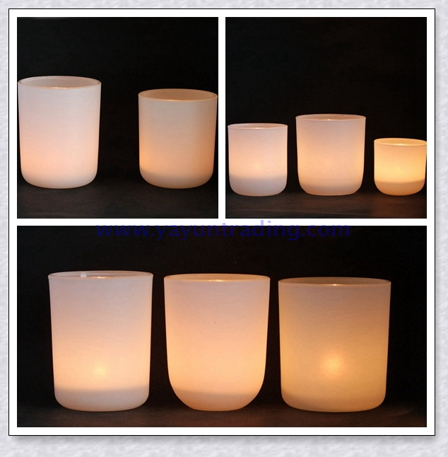Luxury White Aroma Soy Wax Candles Jars with Golden Lid