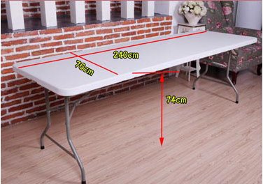 High Quality Folded Half 8FT Fair/Exhibition/Trade-Show Table for Sale