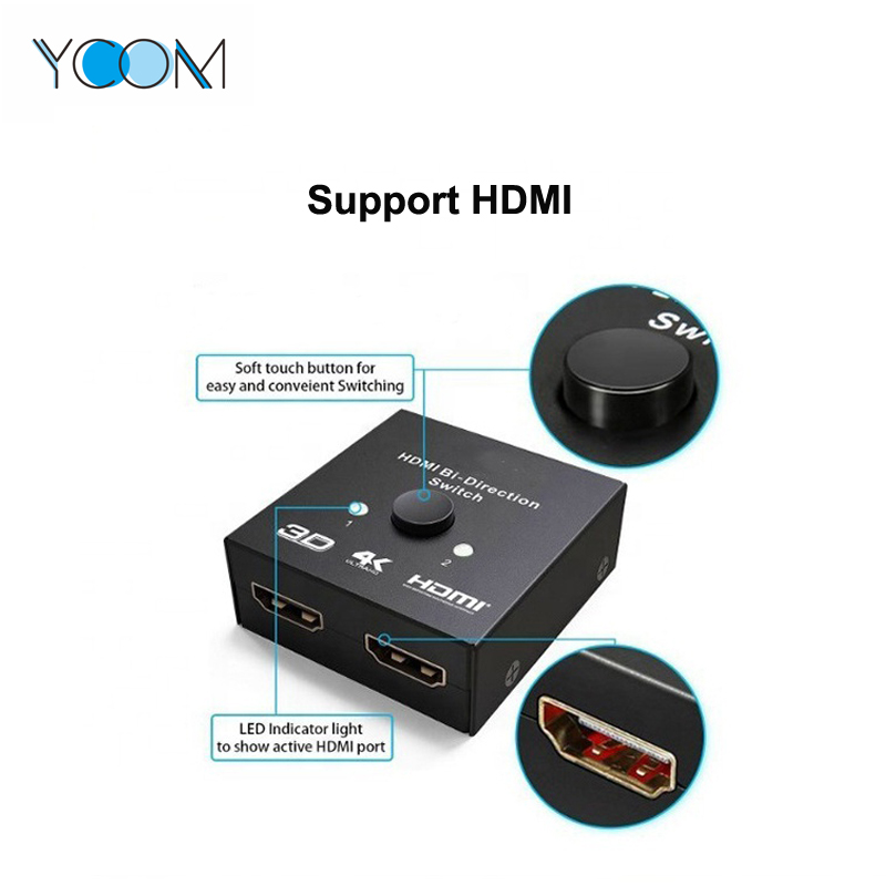 Interruptor bidireccional HDMI 2.0 1x2