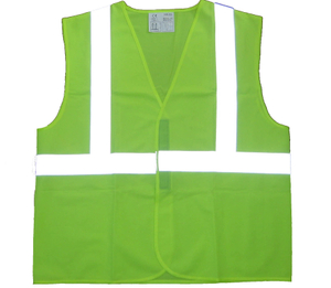 Polyester traffic reflective safety working vest in China