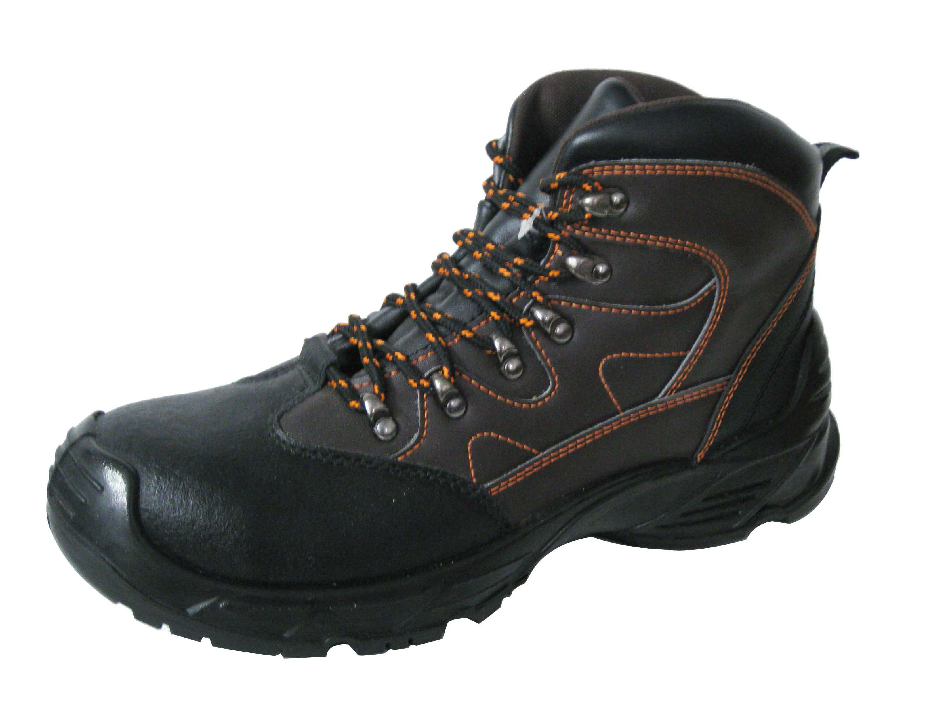 Genuine leather PU sole safety footwear factory in china