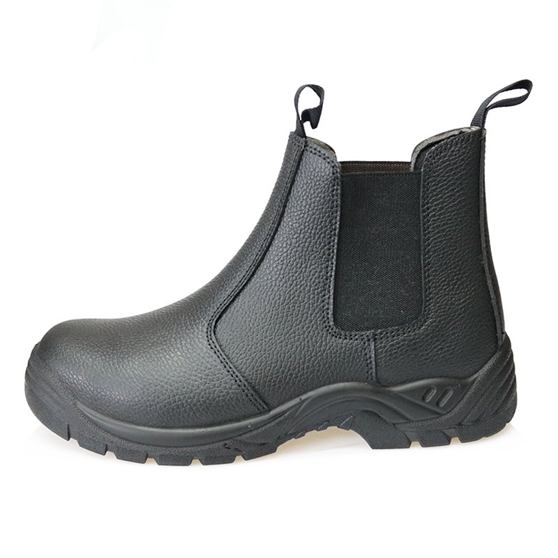 HA5010 split embossed leather no lace fashionable safety shoes